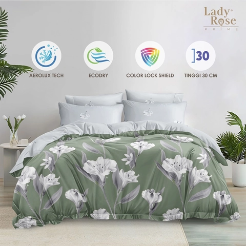 Lady Rose Prime Bed Cover Set Argil